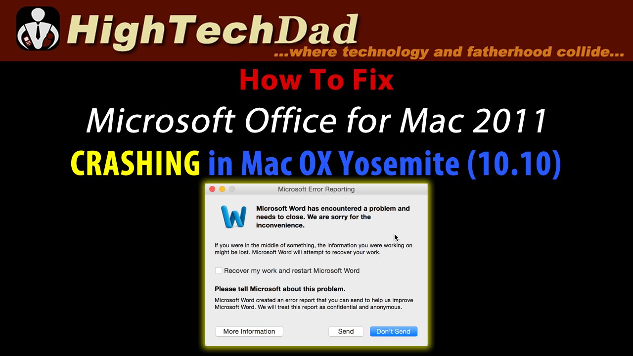microsoft office 2011 for mac repair